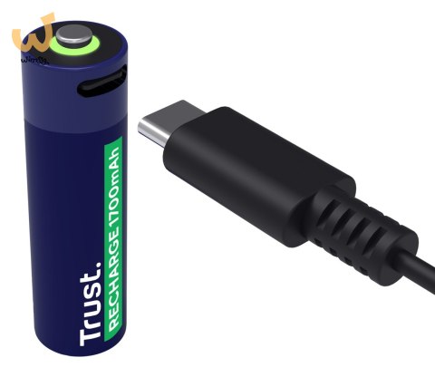 Baterie AA Trust USB-C RECHARGEABLE BATTERIES 4P Baterie AA Trust USB-C RECHARGEABLE BATTERIES 4P