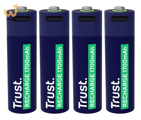 Baterie AA Trust USB-C RECHARGEABLE BATTERIES 4P Baterie AA Trust USB-C RECHARGEABLE BATTERIES 4P
