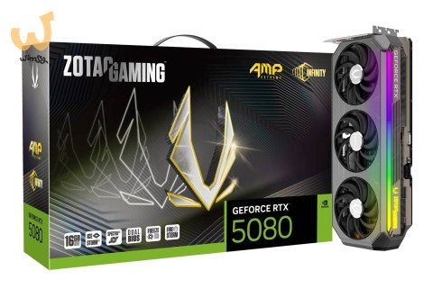 Karta graficzna ZOTAC GAMING GeForce RTX 5080 16GB AMP Extreme INFINITY Karta graficzna ZOTAC GAMING GeForce RTX 5080 16GB AMP Extreme INFINITY
