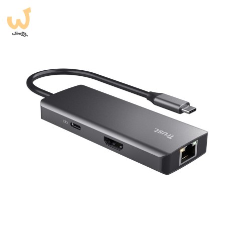 Multi-Port Adapter Trust DALYX 6-IN-1 USB-C Silver Multi-Port Adapter Trust DALYX 6-IN-1 USB-C Silver