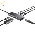 Multi-Port Adapter Trust DALYX 6-IN-1 USB-C Silver