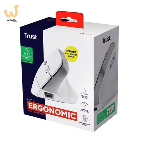 Mysz Trust BAYO II ERGONOMIC WIRELESS White Mysz Trust BAYO II ERGONOMIC WIRELESS White