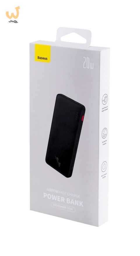 BASUES POWERBANK AIRPOW 10000MAH 20W (CZARNY) BASUES POWERBANK AIRPOW 10000MAH 20W (CZARNY)