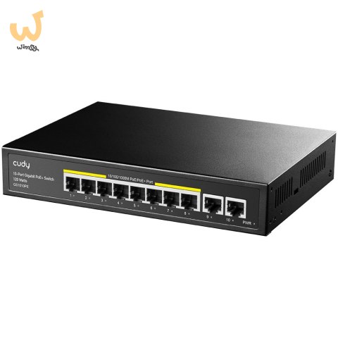 Switch CUDY GS1010PE 8-Port Gigabit PoE+ 120W 2xGbE Uplink Switch CUDY GS1010PE 8-Port Gigabit PoE+ 120W 2xGbE Uplink