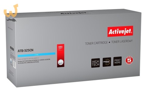 Activejet ATB-325CN Toner (zamiennik Brother TN-325C; Supreme; 3500 stron; niebieski) Activejet ATB-325CN Toner (zamiennik Brother TN-325C; Supreme; 3500 stron; niebieski)