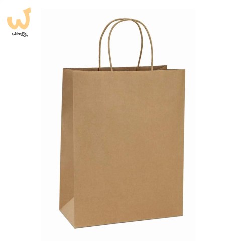 BSTech Torba Papierowa z rączką brązowa 260x170x310 25 szt 120 gsm BSTech Torba Papierowa z rączką brązowa 260x170x310 25 szt 120 gsm