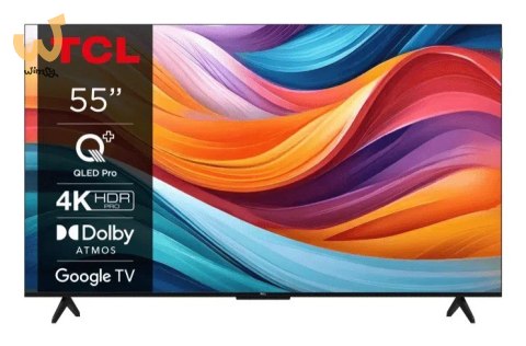 Telewizor TCL 55T7B QLED 55" 4K Ultra HD Google TV Dolby Vision DVB-T2 Czarny Telewizor TCL 55T7B QLED 55" 4K Ultra HD Google TV Dolby Vision DVB-T2 Czarny