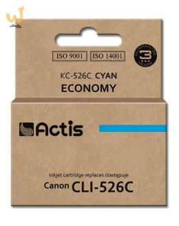 Actis KC-526C Tusz (zamiennik Canon CLI-526C; Standard; 10 ml; niebieski)