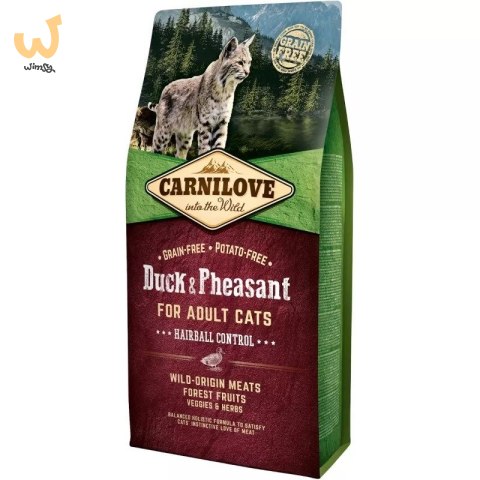 CARNILOVE CAT DUCK&PHEASANT HAIRBALL CONTROL 6kg CARNILOVE CAT DUCK&PHEASANT HAIRBALL CONTROL 6kg