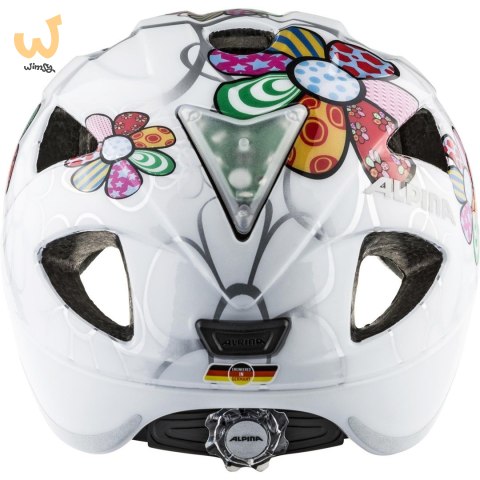 Kask rowerowy ALPINA XIMO FLASH biały w kwiatki 49-54 Kask rowerowy ALPINA XIMO FLASH biały w kwiatki 49-54