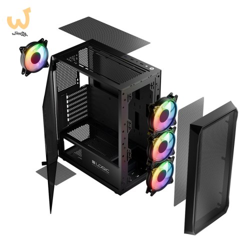 LOGIC OBUDOWA LOGIC PORTOS ARGB MIDI USB 3.0 BLACK LOGIC OBUDOWA LOGIC PORTOS ARGB MIDI USB 3.0 BLACK