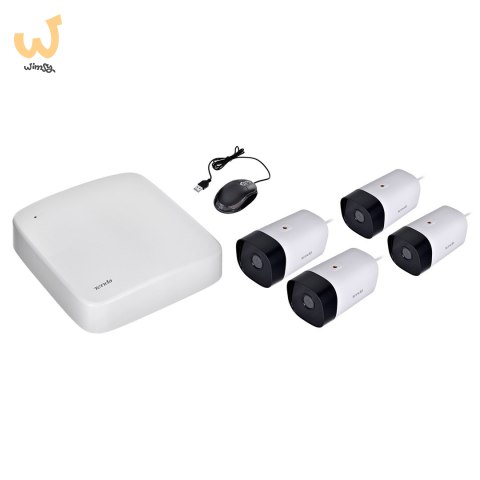 ZESTAW DO MONITORINGU 4-KAMERY TENDA K4P-4TR ZESTAW DO MONITORINGU 4-KAMERY TENDA K4P-4TR