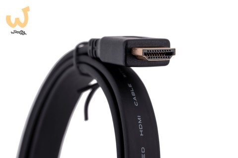 Kabel Lanberg CA-HDMI-21CU-0010-BK (HDMI M - HDMI M; 1m; kolor czarny) Kabel Lanberg CA-HDMI-21CU-0010-BK (HDMI M - HDMI M; 1m; kolor czarny)
