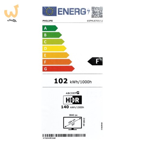 Telewizor Philips 65PML8709/12 Mini LED 65'' 4K Ultra HD Google TV Dolby Atmos DVB-T2 Czarny Telewizor Philips 65PML8709/12 Mini LED 65'' 4K Ultra HD Google TV Dolby Atmos DVB-T2 Czarny