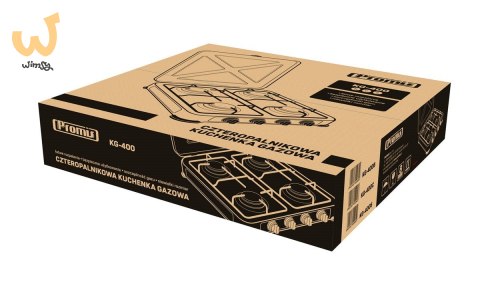 PROMIS KUCHENKA GAZOWA KG400S, 4-PALNIKOWA,SREBRNA PROMIS KUCHENKA GAZOWA KG400S, 4-PALNIKOWA,SREBRNA