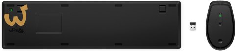 Zestaw klawiatura + mysz HP 650 Wireless Keyboard and Mouse Combo bezprzewodowe czarne 4R013AA Zestaw klawiatura + mysz HP 650 Wireless Keyboard and Mouse Combo bezprzewodowe czarne 4R013AA