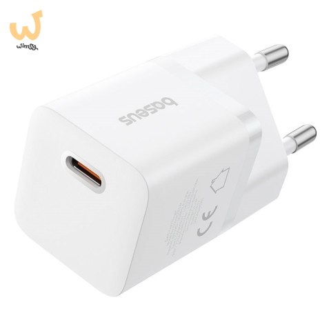 Ładowarka Baseus GaN5 mini 1C 25W+kabel USB-C biały Ładowarka Baseus GaN5 mini 1C 25W+kabel USB-C biały