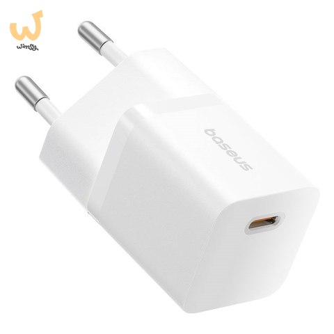 Ładowarka Baseus GaN5 mini 1C 25W+kabel USB-C biały Ładowarka Baseus GaN5 mini 1C 25W+kabel USB-C biały