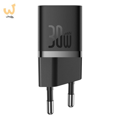 Ładowarka Baseus GaN5 mini 1C 30W EU+kabel USB-C (cluster black) Ładowarka Baseus GaN5 mini 1C 30W EU+kabel USB-C (cluster black)