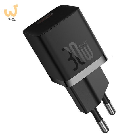 Ładowarka Baseus GaN5 mini 1C 30W EU+kabel USB-C (cluster black) Ładowarka Baseus GaN5 mini 1C 30W EU+kabel USB-C (cluster black)