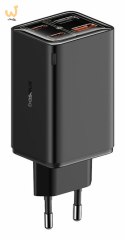 Ładowarka sieciowa Baseus GaN6 Pro FastCharger 2C+2U 65W EU (cluster black)
