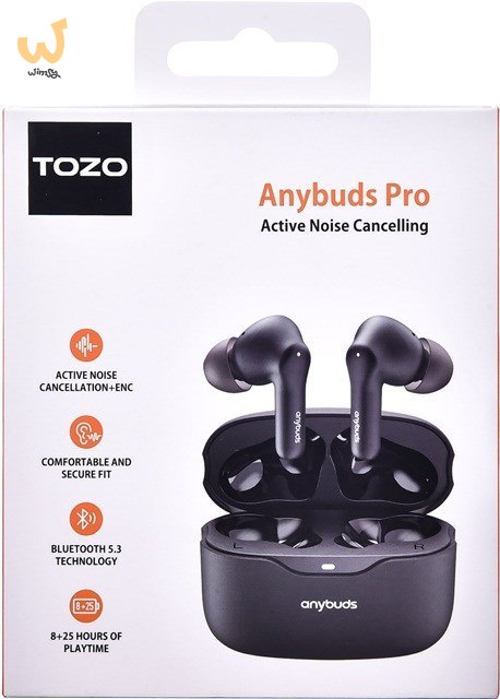 Słuchawki TWS TOZO Anybuds Pro Black Słuchawki TWS TOZO Anybuds Pro Black