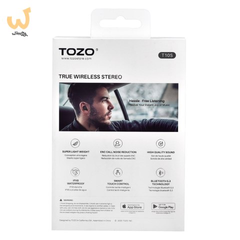 Słuchawki TWS TOZO T10S Black Słuchawki TWS TOZO T10S Black