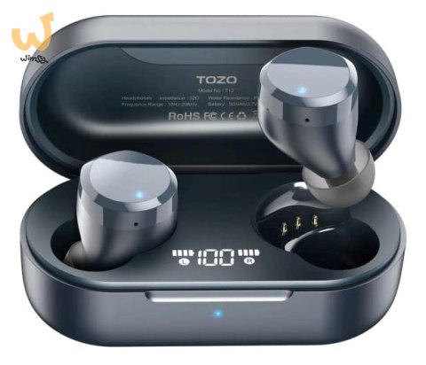 Słuchawki TWS TOZO T12S Black Słuchawki TWS TOZO T12S Black