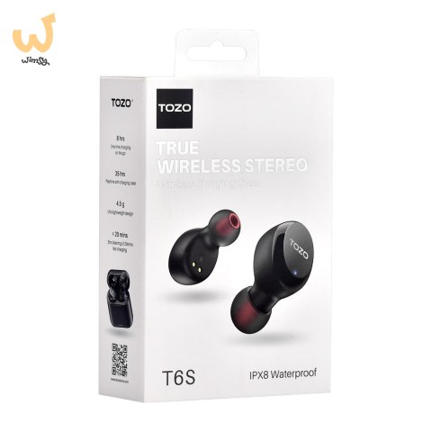 Słuchawki TWS TOZO T6S Black Słuchawki TWS TOZO T6S Black