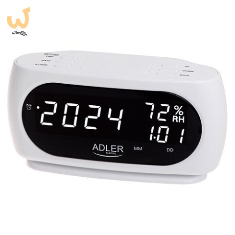 Budzik ADLER AD 1186 white Budzik ADLER AD 1186 white