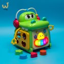 Kostka edukacyjna sorter z pianinkiem krokodyl 4w1