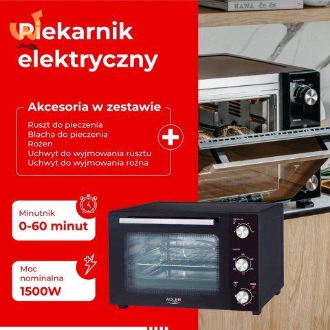 Piekarnik elektryczny ADLER AD 6025 Piekarnik elektryczny ADLER AD 6025