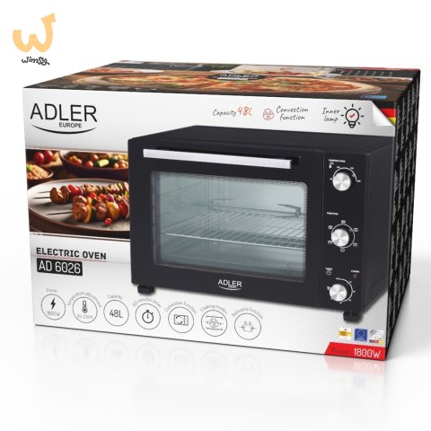 Piekarnik elektryczny ADLER AD 6026 Piekarnik elektryczny ADLER AD 6026