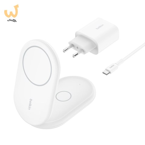 BELKIN ŁADOWARKA MAGSAFE SKŁADANA 2W1 QI2 ZASILACZ BIAŁA BELKIN ŁADOWARKA MAGSAFE SKŁADANA 2W1 QI2 ZASILACZ BIAŁA