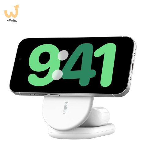 BELKIN ŁADOWARKA MAGSAFE SKŁADANA 2W1 QI2 ZASILACZ BIAŁA BELKIN ŁADOWARKA MAGSAFE SKŁADANA 2W1 QI2 ZASILACZ BIAŁA