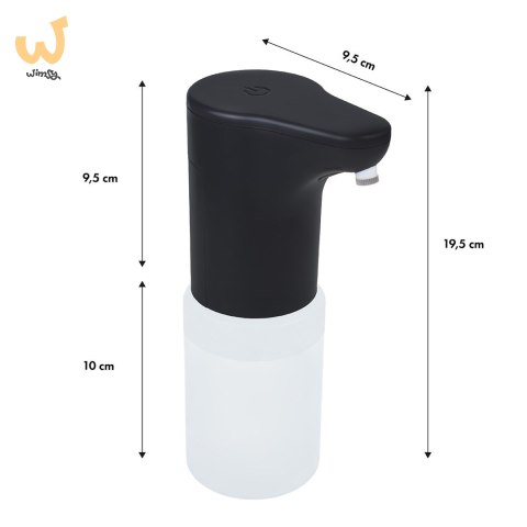 PROMEDIX DOZOWNIK MYDŁA ŻELU PŁYNU DO DEZYNFEKCJI 300 ML, DYSPENSER, CZARNY PR-540 B PROMEDIX DOZOWNIK MYDŁA ŻELU PŁYNU DO DEZYNFEKCJI 300 ML, DYSPENSER, CZARNY PR-540 B