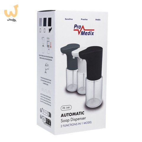 PROMEDIX DOZOWNIK MYDŁA ŻELU PŁYNU DO DEZYNFEKCJI 300 ML, DYSPENSER, CZARNY PR-540 B PROMEDIX DOZOWNIK MYDŁA ŻELU PŁYNU DO DEZYNFEKCJI 300 ML, DYSPENSER, CZARNY PR-540 B
