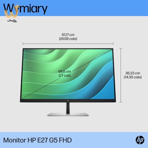 MONITOR HP LED 27" E27 G5 (6N4E2AA) (WYPRZEDAŻ) MONITOR HP LED 27" E27 G5 (6N4E2AA) (WYPRZEDAŻ)