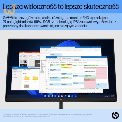 MONITOR HP LED 27" E27 G5 (6N4E2AA) (WYPRZEDAŻ) MONITOR HP LED 27" E27 G5 (6N4E2AA) (WYPRZEDAŻ)