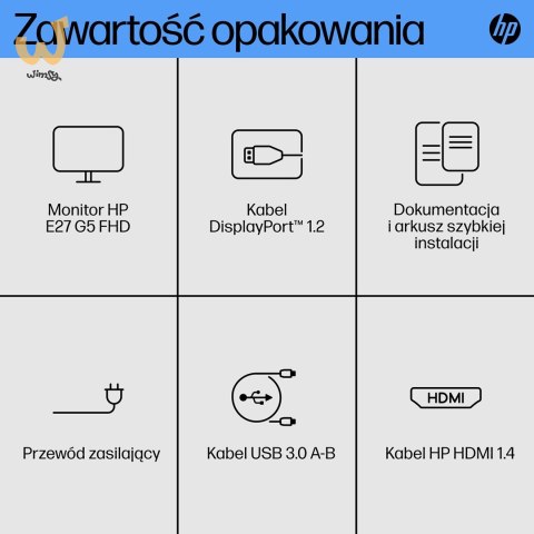 MONITOR HP LED 27" E27 G5 (6N4E2AA) (WYPRZEDAŻ) MONITOR HP LED 27" E27 G5 (6N4E2AA) (WYPRZEDAŻ)