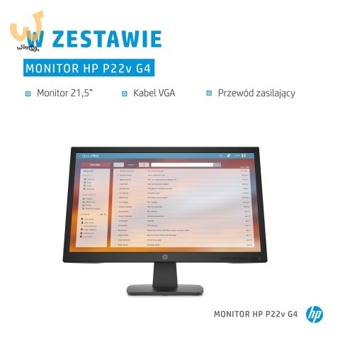 Monitor HP P22v G4 21,5"FHD 5ms 250nits 60Hz HDMI Monitor HP P22v G4 21,5"FHD 5ms 250nits 60Hz HDMI