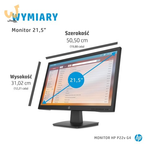 Monitor HP P22v G4 21,5"FHD 5ms 250nits 60Hz HDMI Monitor HP P22v G4 21,5"FHD 5ms 250nits 60Hz HDMI