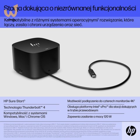 Stacja dokujaca HP Thunderbolt Dock G4 USB-C 120W Stacja dokujaca HP Thunderbolt Dock G4 USB-C 120W