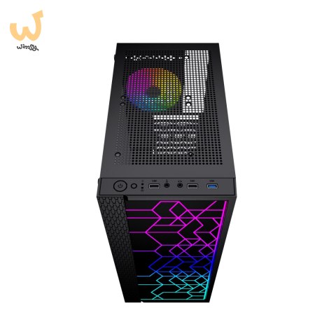 GEMBIRD OBUDOWA FORNAX 2500 MIDI-TOWER (1X USB 3.0, 2X USB 2.0, HD AUDIO, SZKLANY PANEL BOCZNY) CZARNA GEMBIRD OBUDOWA FORNAX 2500 MIDI-TOWER (1X USB 3.0, 2X USB 2.0, HD AUDIO, SZKLANY PANEL BOCZNY) CZARNA