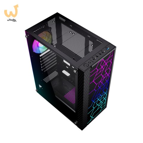 GEMBIRD OBUDOWA FORNAX 2500 MIDI-TOWER (1X USB 3.0, 2X USB 2.0, HD AUDIO, SZKLANY PANEL BOCZNY) CZARNA GEMBIRD OBUDOWA FORNAX 2500 MIDI-TOWER (1X USB 3.0, 2X USB 2.0, HD AUDIO, SZKLANY PANEL BOCZNY) CZARNA