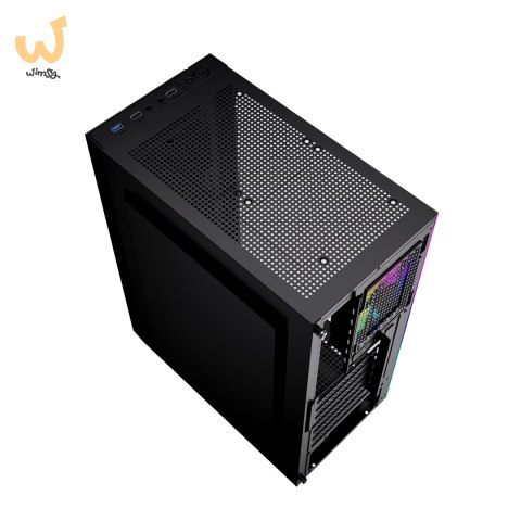 GEMBIRD OBUDOWA FORNAX 2500 MIDI-TOWER (1X USB 3.0, 2X USB 2.0, HD AUDIO, SZKLANY PANEL BOCZNY) CZARNA GEMBIRD OBUDOWA FORNAX 2500 MIDI-TOWER (1X USB 3.0, 2X USB 2.0, HD AUDIO, SZKLANY PANEL BOCZNY) CZARNA