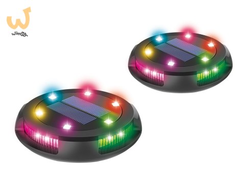 Zestaw 2 szt lamp solarnych LED RGB Activejet LARIX Zestaw 2 szt lamp solarnych LED RGB Activejet LARIX