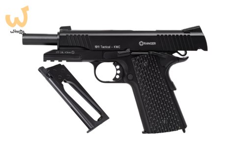 Wiatrówka pistolet RANGER 1911 Tactical KWC kal. 4,5 BBs BLOW BACK 17 strz. FULL METAL CO2 (AAKCMB770AZB) Wiatrówka pistolet RANGER 1911 Tactical KWC kal. 4,5 BBs BLOW BACK 17 strz. FULL METAL CO2 (AAKCMB770AZB)