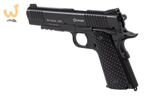 Wiatrówka pistolet RANGER 1911 Tactical KWC kal. 4,5 BBs BLOW BACK 17 strz. FULL METAL CO2 (AAKCMB770AZB) Wiatrówka pistolet RANGER 1911 Tactical KWC kal. 4,5 BBs BLOW BACK 17 strz. FULL METAL CO2 (AAKCMB770AZB)