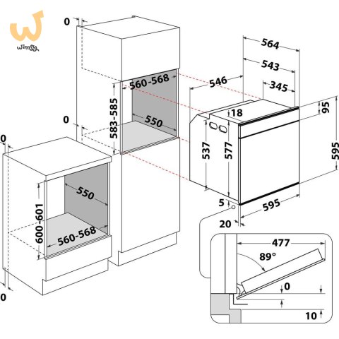 Piekarnik WHIRLPOOL W6 4S2 OS4 P2 BL Piekarnik WHIRLPOOL W6 4S2 OS4 P2 BL